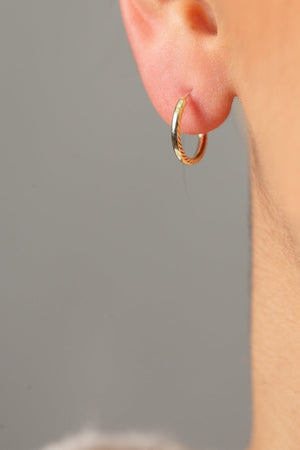 Women's Gold Plated 925 Sterling Silver Minimal Earrings