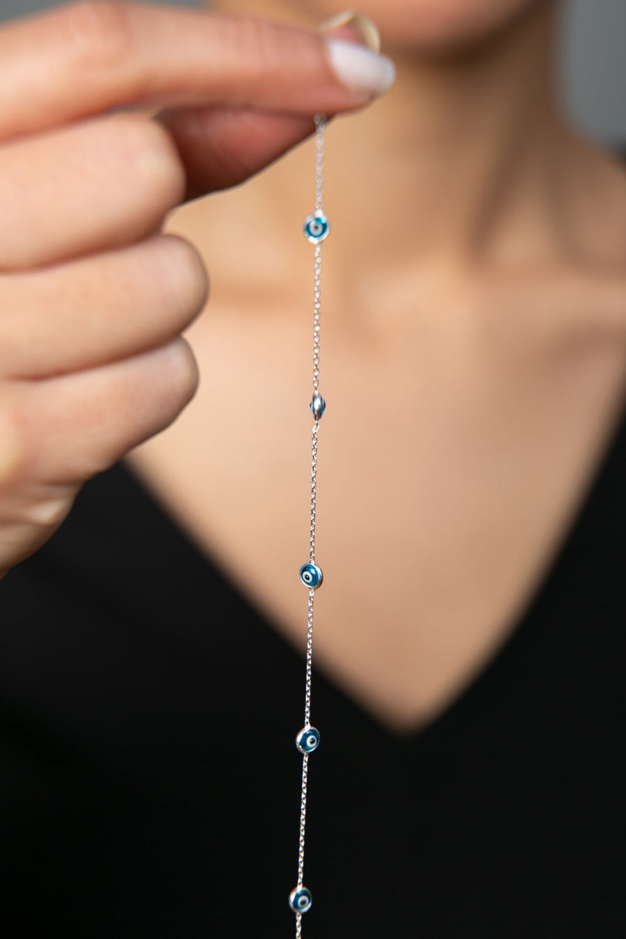 Women's Evil Eye 925 Sterling Silver Bracelet