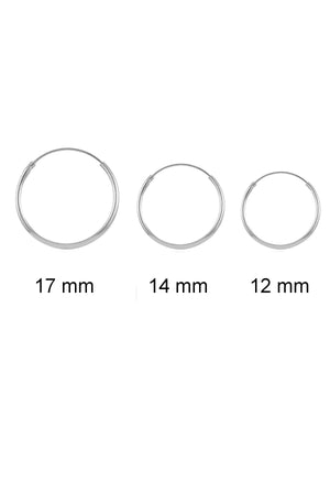 Women's 925 Sterling Silver Hoop Earrings