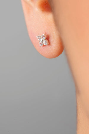 Minimalist 925 Sterling Silver Earrings for Women