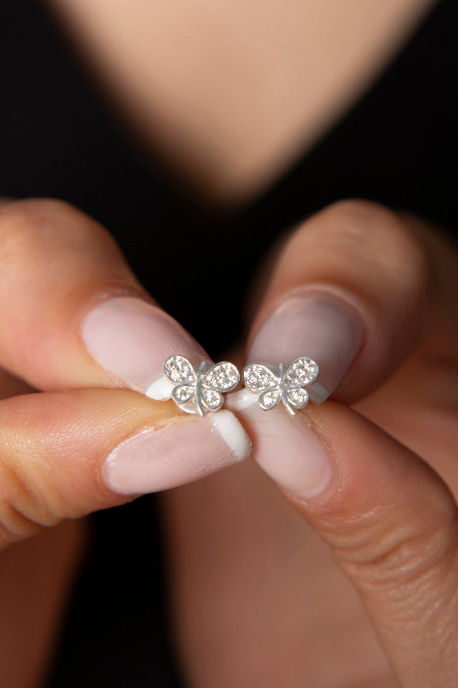 Women's 925 Sterling Silver Butterfly Earrings