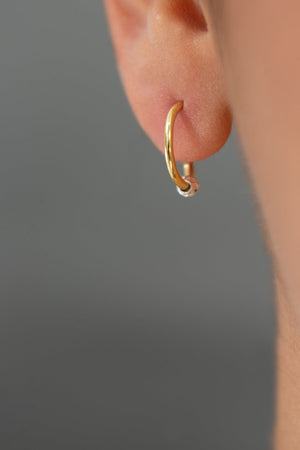 Women's Doric Detail Hoop Earrings in 925 Sterling Silver