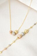 Women's 3-Color Dorica Cluster 925 Sterling Silver Set