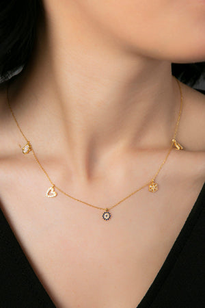 Women's Luck Model 925 Sterling Silver Necklace