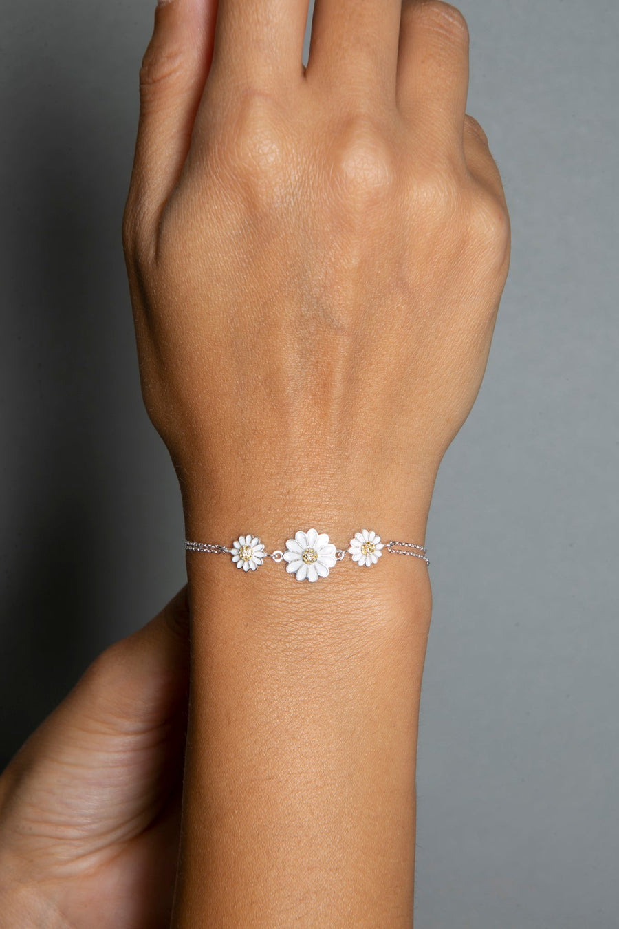 Women's 925 Sterling Silver Daisy Bracelet