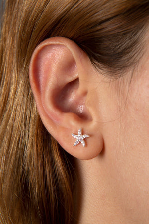 Women's 925 Sterling Silver Star Earrings