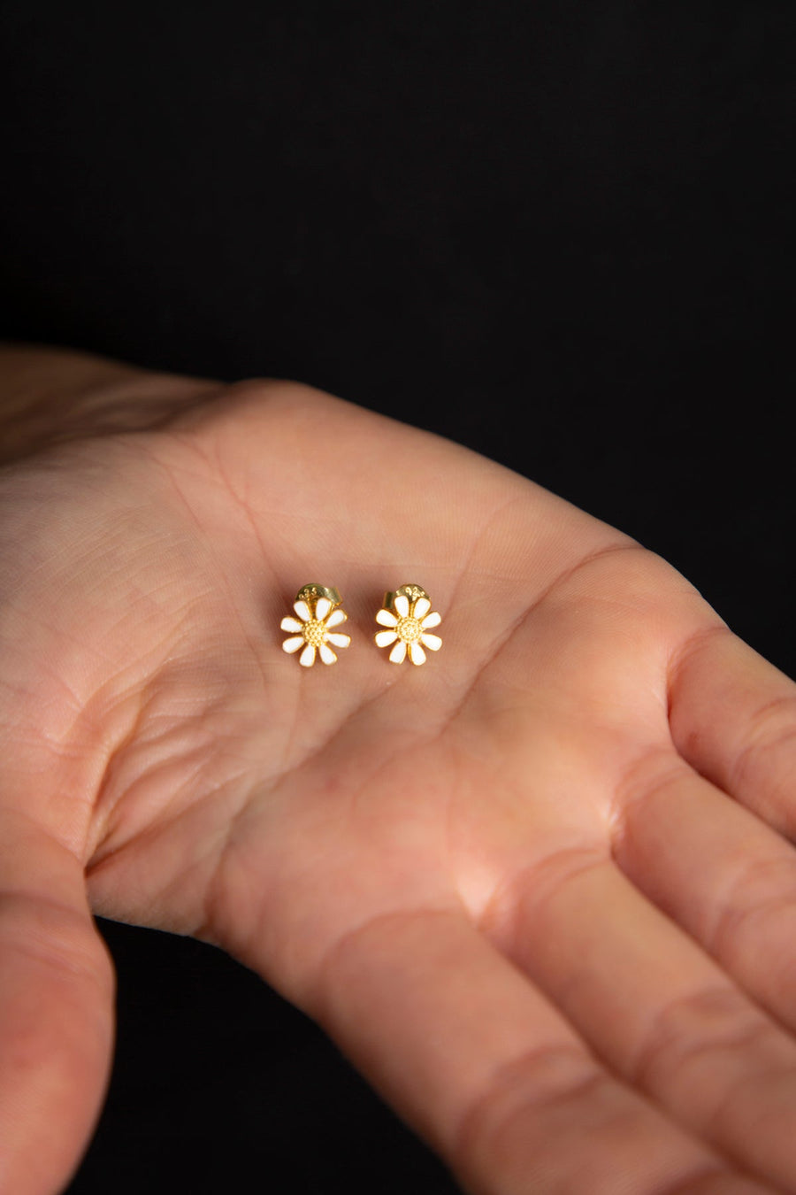 Women's 925 Sterling Silver Daisy Earrings