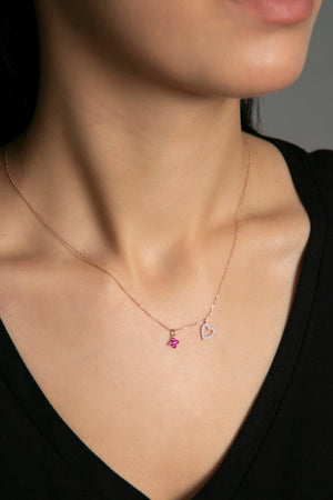 Women's Heart Detail Minimal Model 925 Sterling Silver Necklace