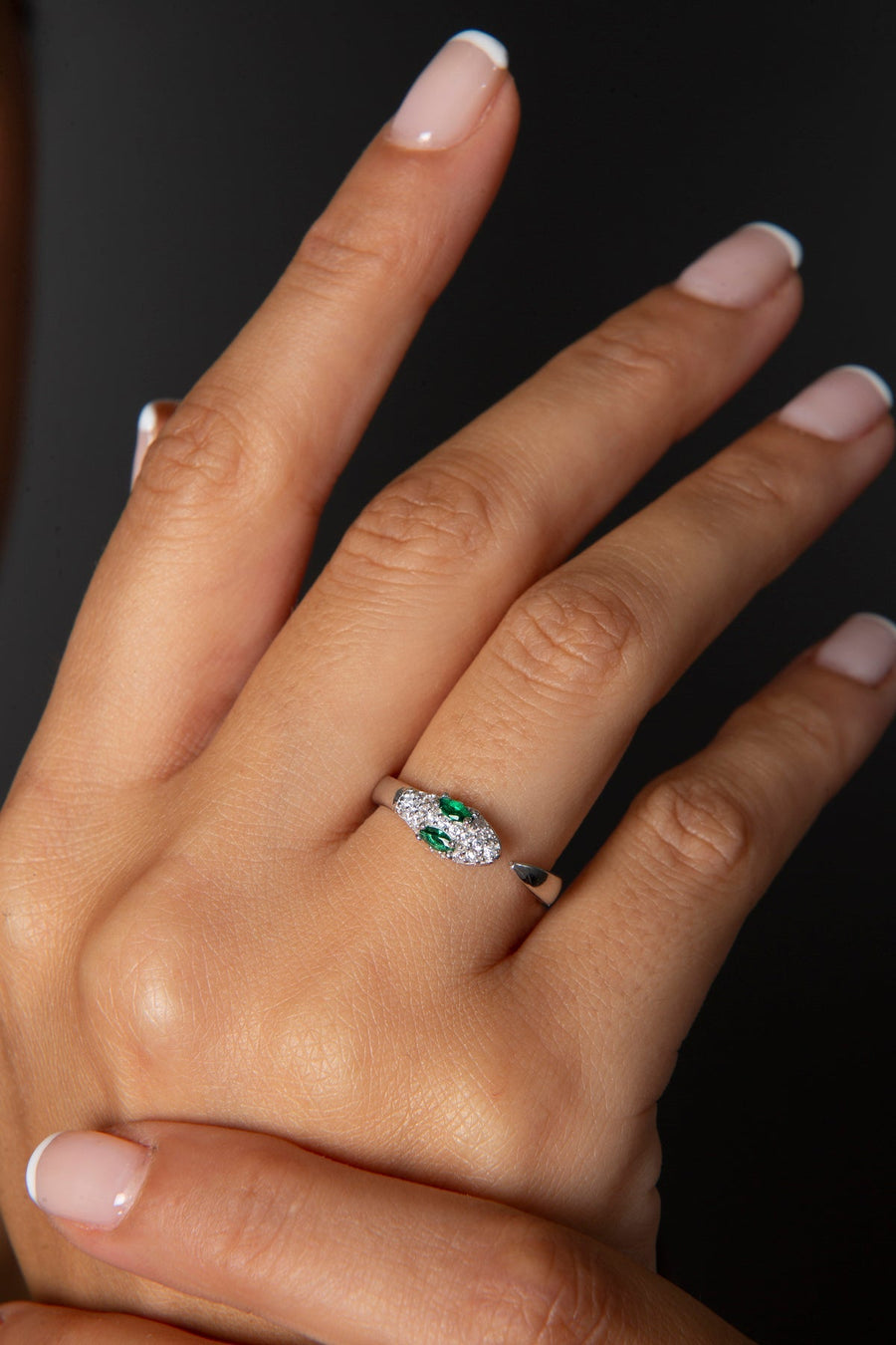 Women's Snake Model 925 Sterling Silver Ring