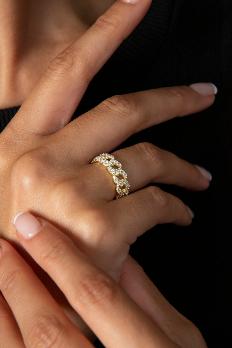 Women's 925 Sterling Silver Full Circle Ring