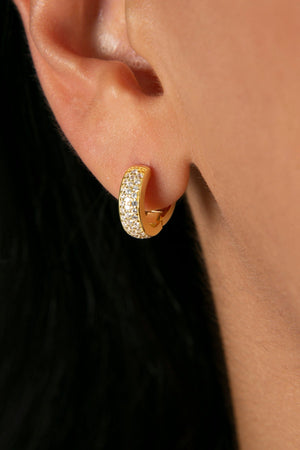 Women's 925 Sterling Silver Gemstone Hoop Earrings