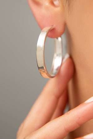 Women's 925 Sterling Silver Hoop Earrings