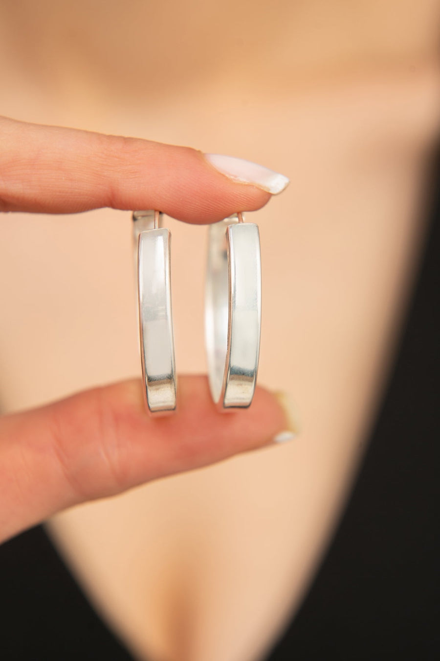 Women's 925 Sterling Silver Hoop Earrings