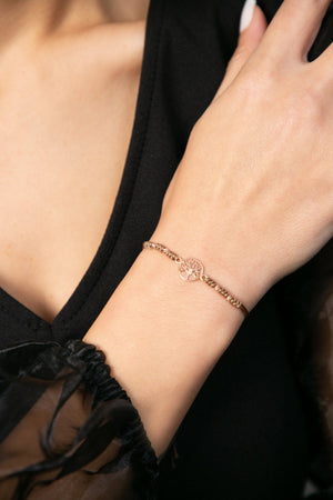 Women's 925 Sterling Silver Tree of Life Bracelet with Cord