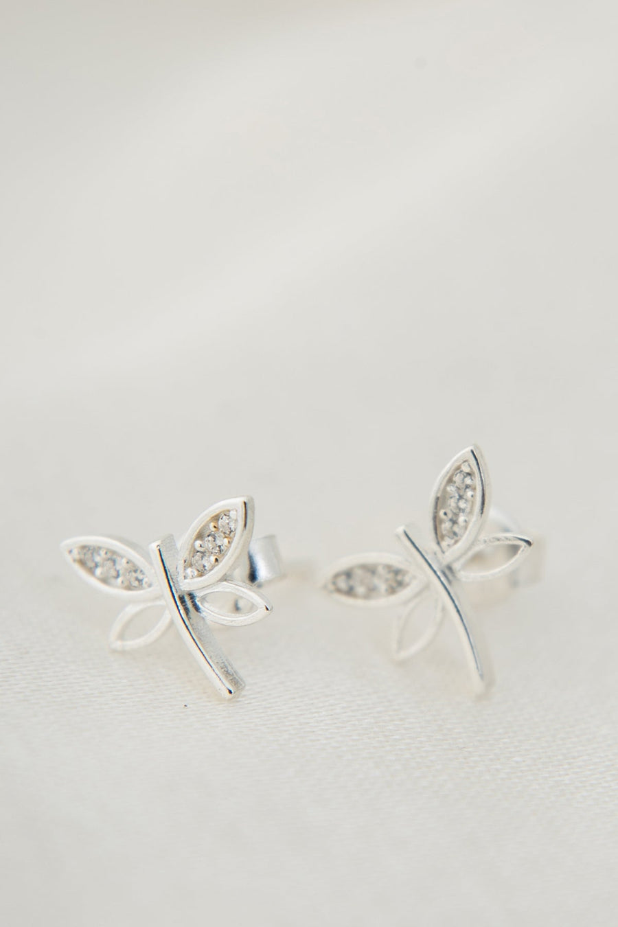 Women's Dragonfly Design 925 Sterling Silver Earrings