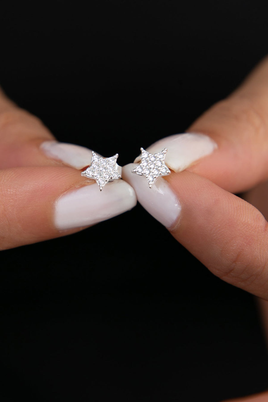 Women's Star Design 925 Sterling Silver Earrings