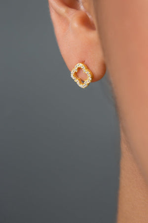 Women's 925 Sterling Silver Flower Earrings