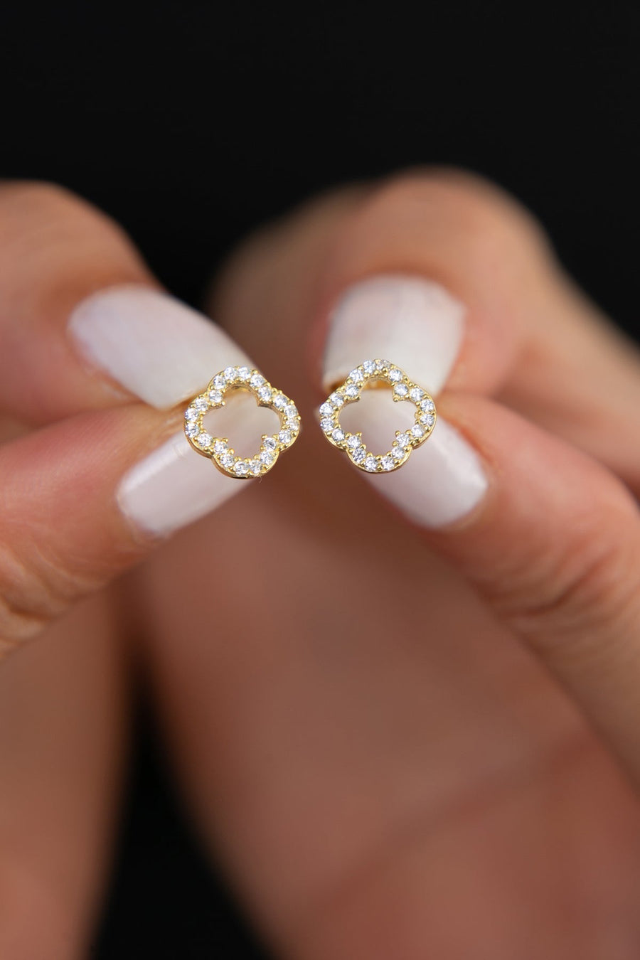 Women's 925 Sterling Silver Flower Earrings