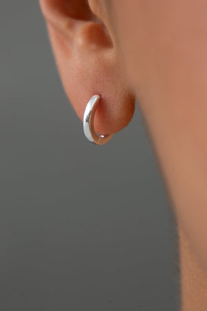 Women's Classic Hoop Earrings in 925 Sterling Silver