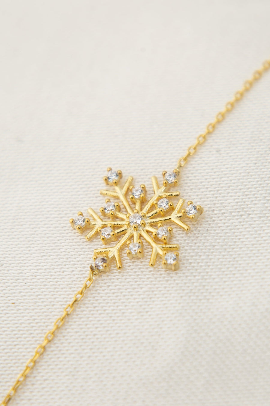 Women's Snowflake Model 925 Sterling Silver Bracelet