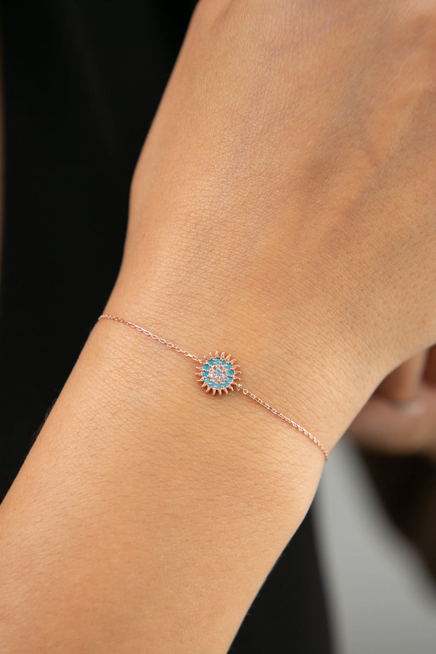 Women's 925 Sterling Silver Sun Bracelet