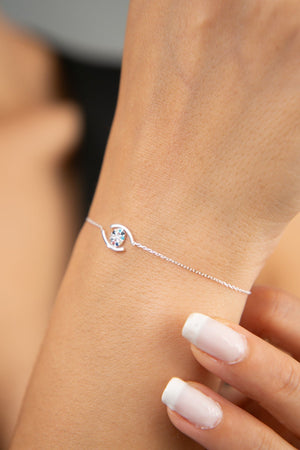 Women's 925 Sterling Silver Bracelet with Colorful Stones