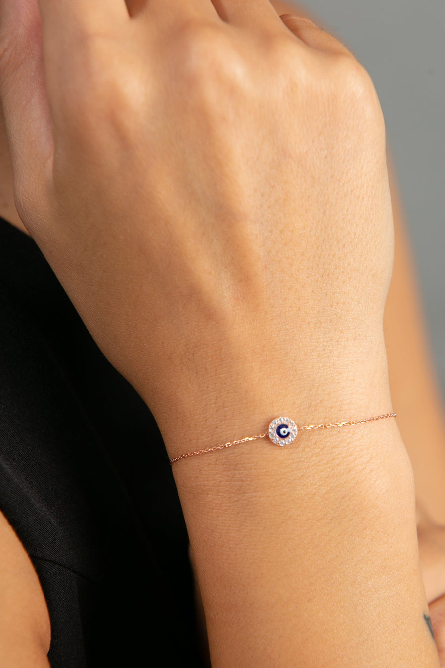 Women's Evil Eye Model 925 Sterling Silver Bracelet