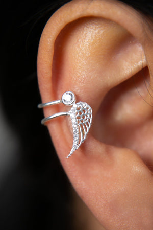 Women's Wing Model 925 Sterling Silver Cartilage Earring