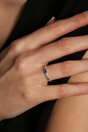 Women's 925 Sterling Silver Elegant Stone Ring