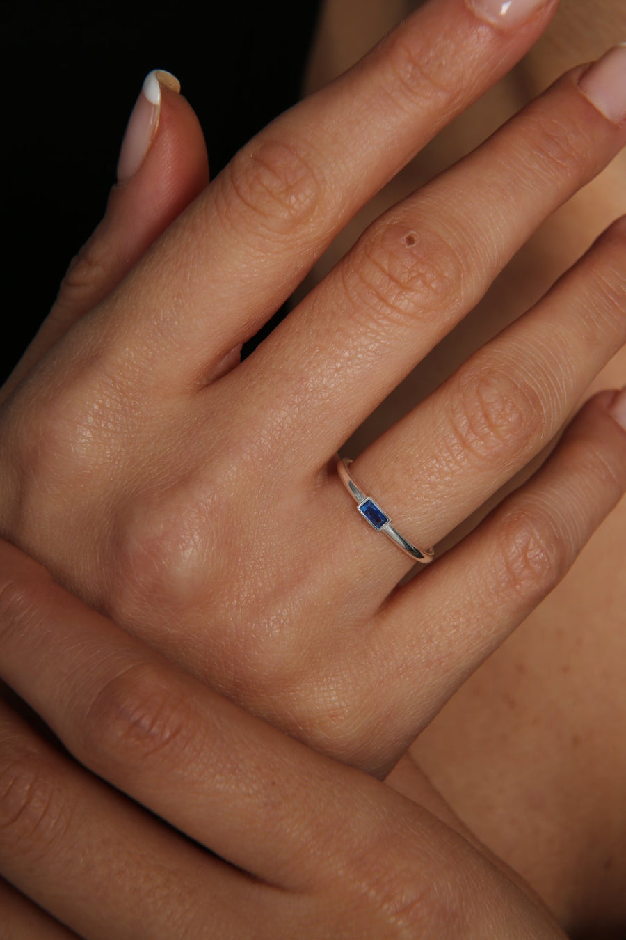 Women's 925 Sterling Silver Elegant Stone Ring