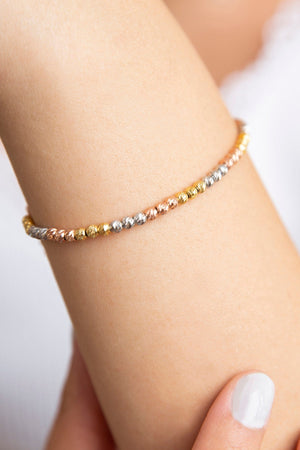 Women's 3-Color Dorica 925 Sterling Silver Bracelet