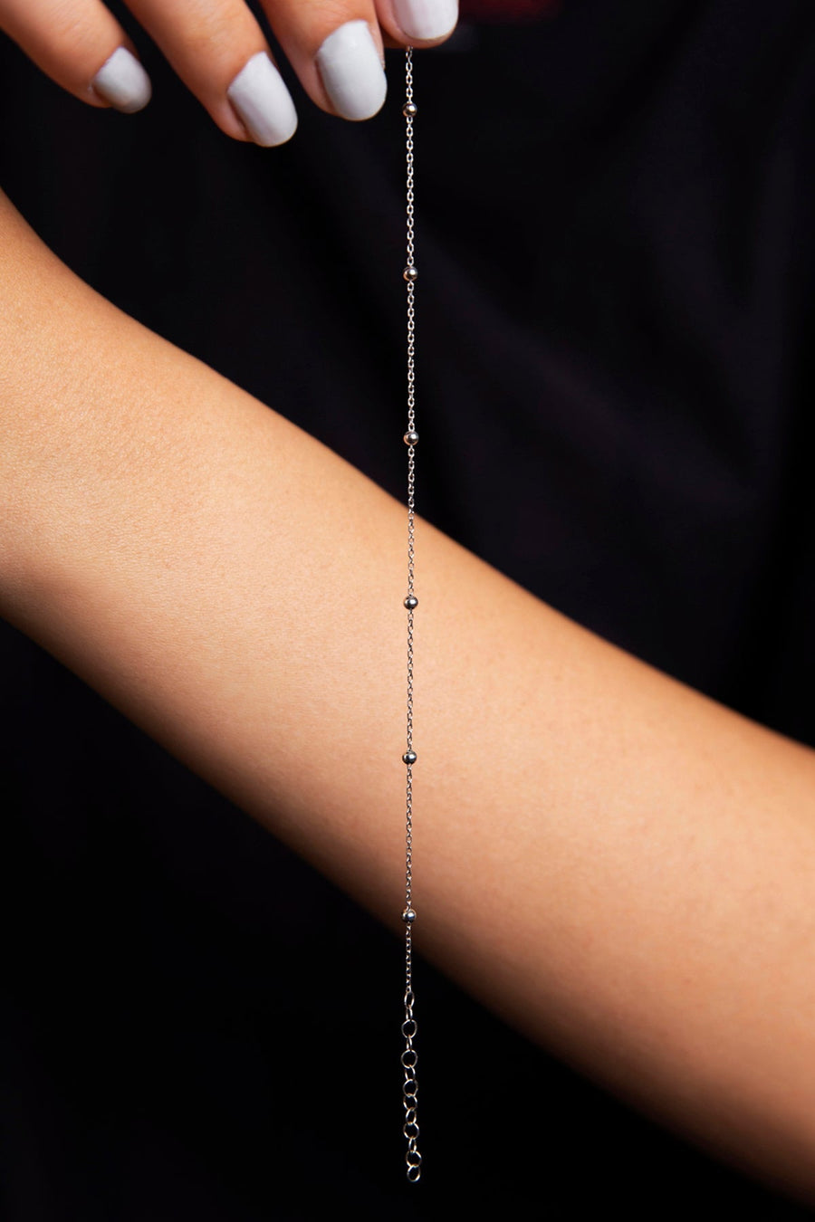 Women's 925 Sterling Silver Ball Chain Bracelet