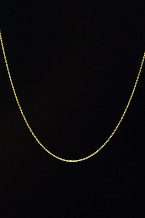Women's Gold Plated Forse Chain 925 Sterling Silver Necklace