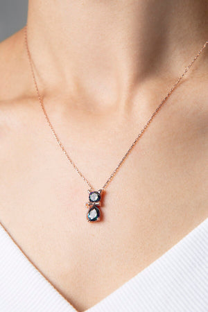 Women's Cat Model 925 Sterling Silver Necklace