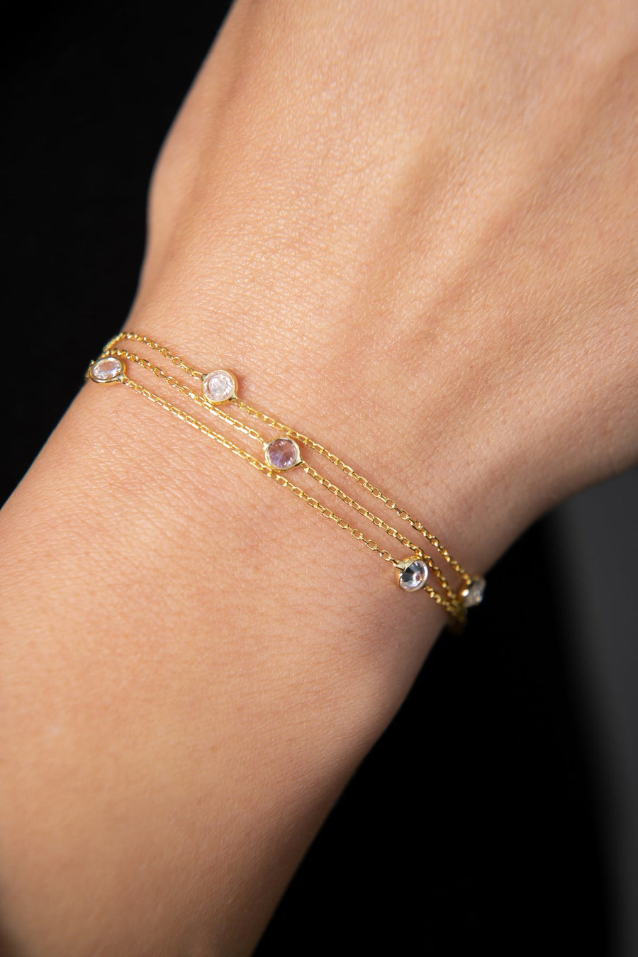 Women's Stone 925 Sterling Silver Bracelet