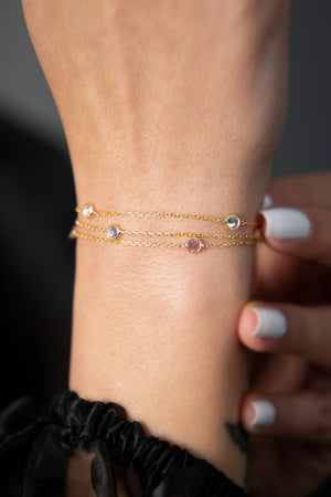 Women's Stone 925 Sterling Silver Bracelet