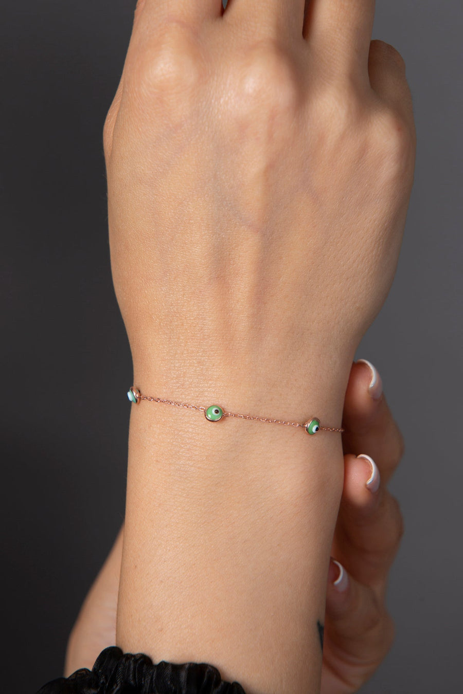 Women's Evil Eye Model 925 Sterling Silver Bracelet