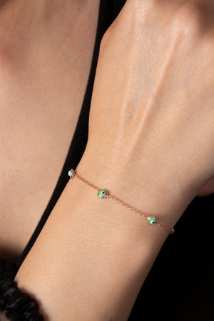 Women's Evil Eye Model 925 Sterling Silver Bracelet