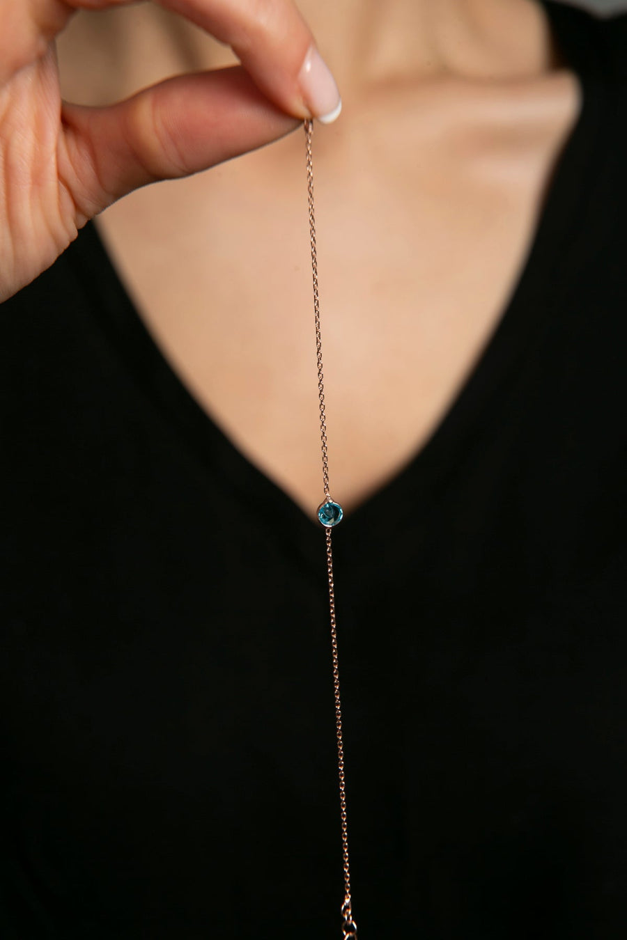 Women's Single Stone Model 925 Sterling Silver Bracelet