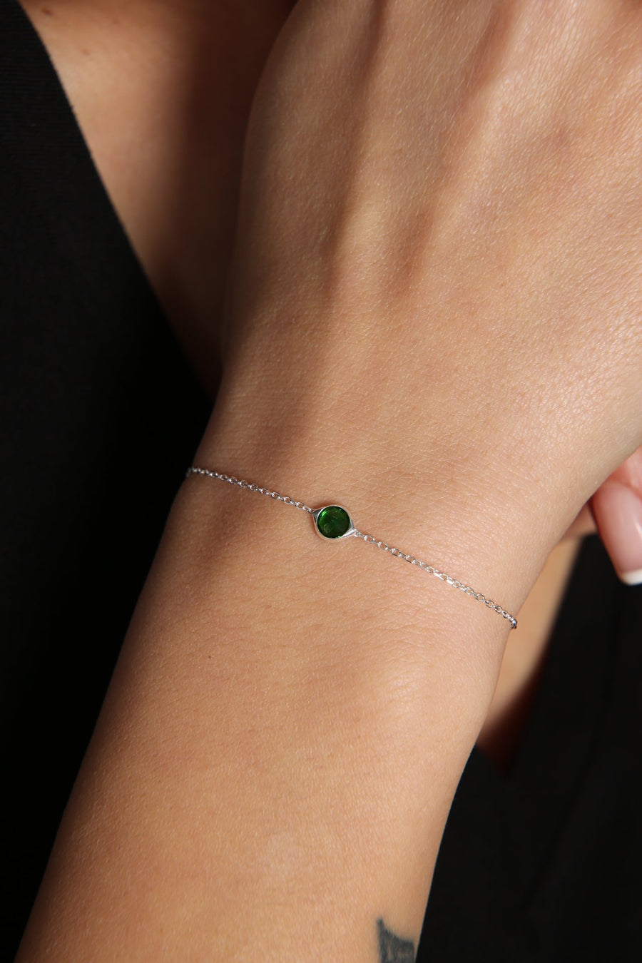 Women's 925 Sterling Silver Solitaire Bracelet