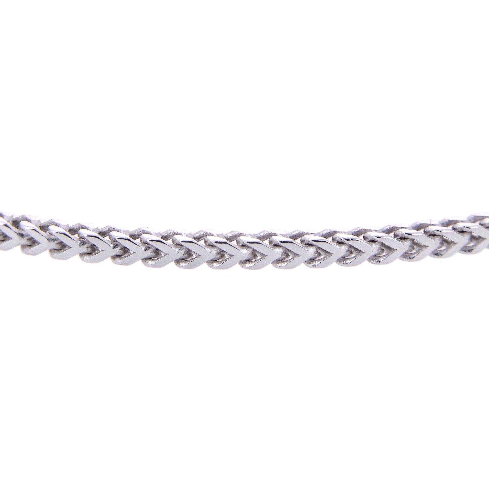 Sterling Silver Mens Bracelets - AG-925 Men’s Sterling Silver Franco Chain Type Bracelet
