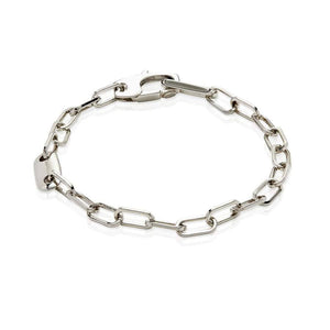 Sterling Silver Mens Bracelets - Men's Sterling Silver Cable Bracelet
