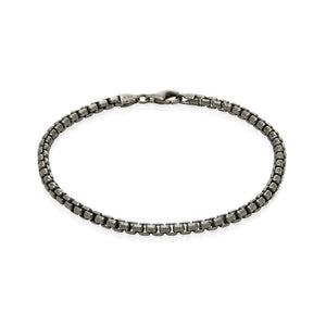 Sterling Silver Mens Bracelets - Men's Sterling Silver Narrow Bracelet