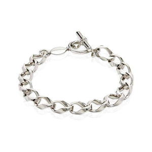 Sterling Silver Mens Bracelets - Sterling Silver Chunky Chain Bracelet