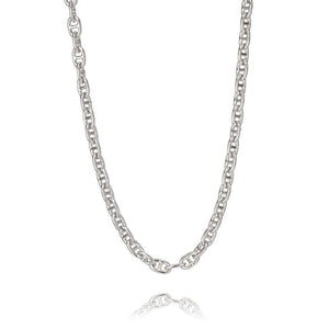 Sterling Silver Mens Necklaces - Men's Sterling Silver Marine Necklace